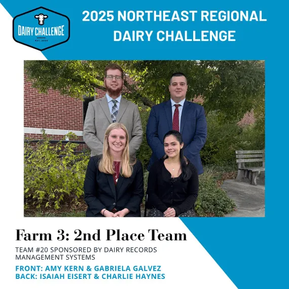 Photo of dairy team winners