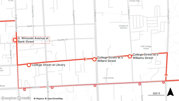GMT City Connector service alert diagram 10.23.25