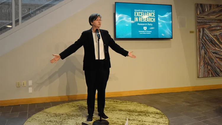 a person making a presentation