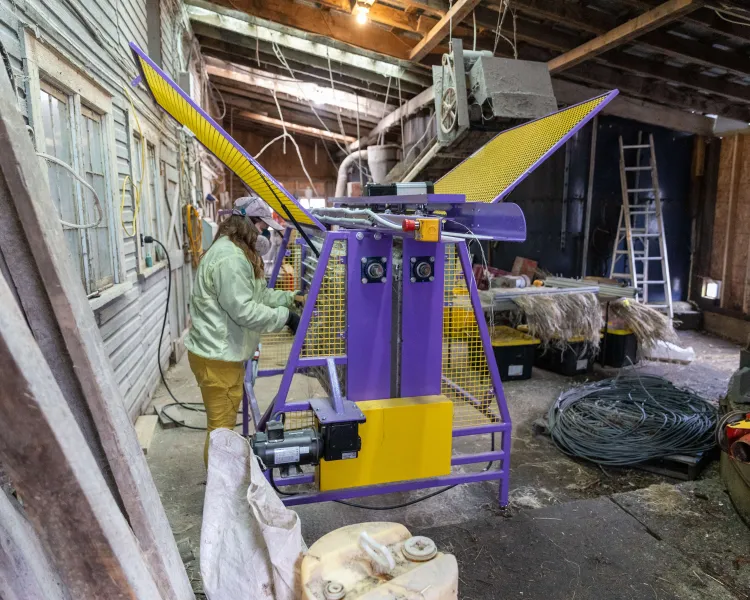 Hackling machine
