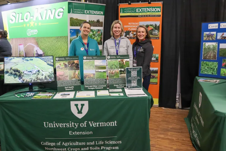 UVM Extension Staff at booth