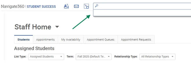 How to find students - Navigate360