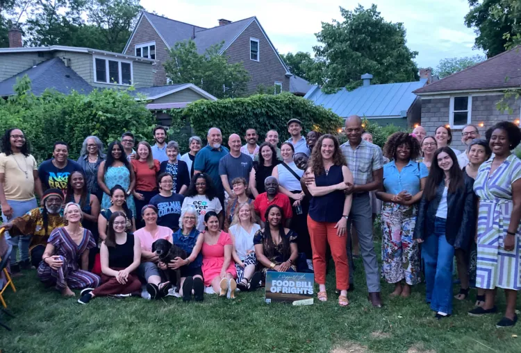 National Right to Food Community of Practice members and partners with the UN Special Rapporteur on the Right to Food, 2024 