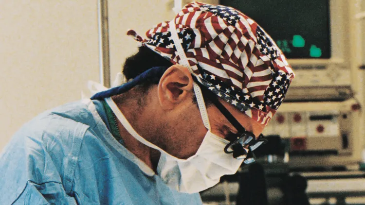 a doctor doing surgery