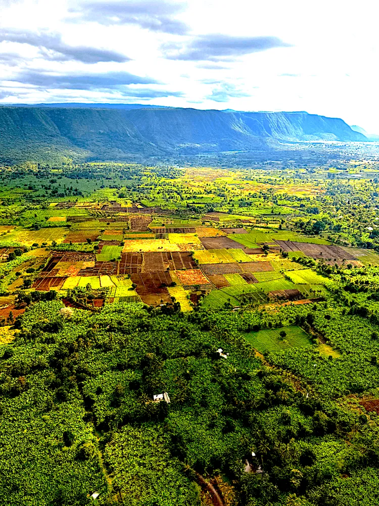 Tanzania Landscape from a plane