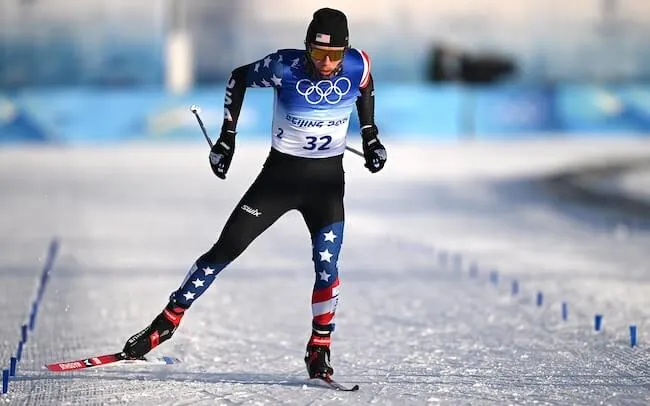 Ben Ogden cross-country skiing