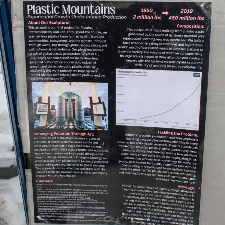 a photo of the group's posterboard.