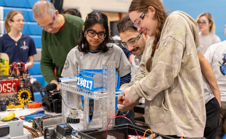 Vermont middle and high school students compete in the FIRST Tech Challenge robotics competition