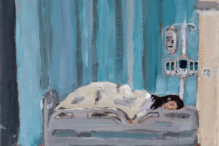 artwork “Contemplation,” by Sarah Yang, Larner Class of 2026