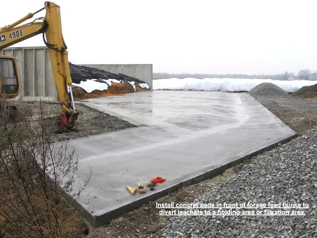 concrete pad