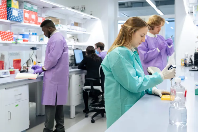 scientists working in a lab