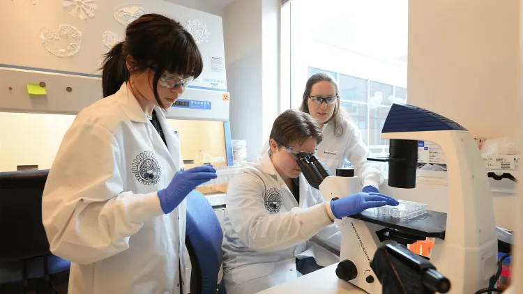 3 scientists in a lab