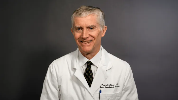 a doctor in a white coat