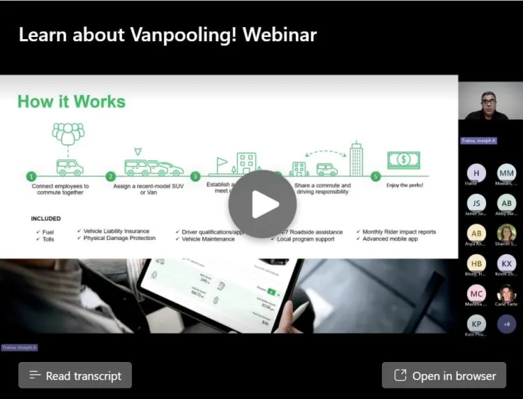 picture of vanpool webinar