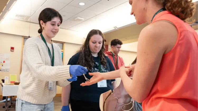 a group of students at an event