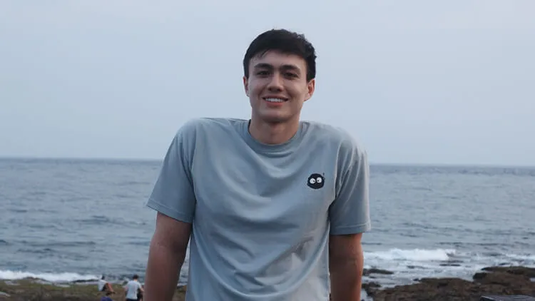 Person by the seaside.