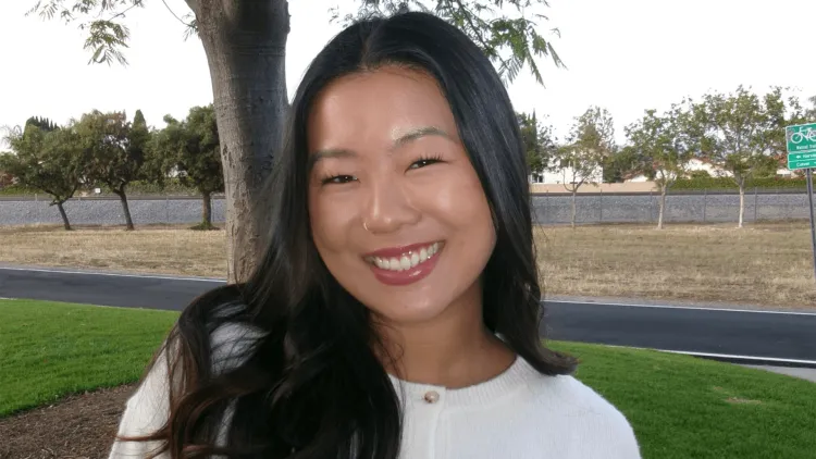 a person smiling