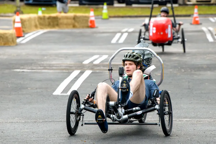UVM students compete at the 2026 Electric and Human Powered Vehicle Challenge (eHPVC)