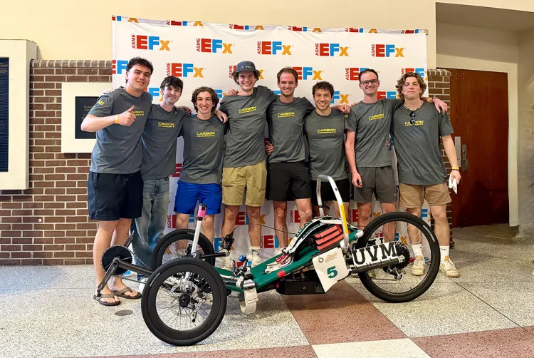 UVM ASME team members at the eHPV race at UCF