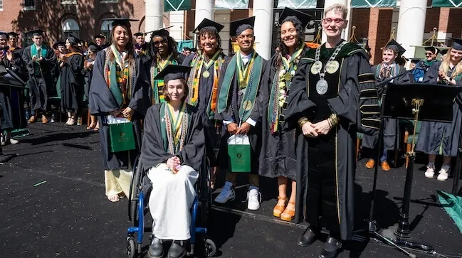 a group of students in caps and growns