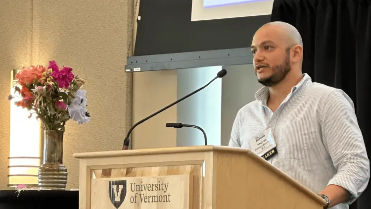 a person at a podium