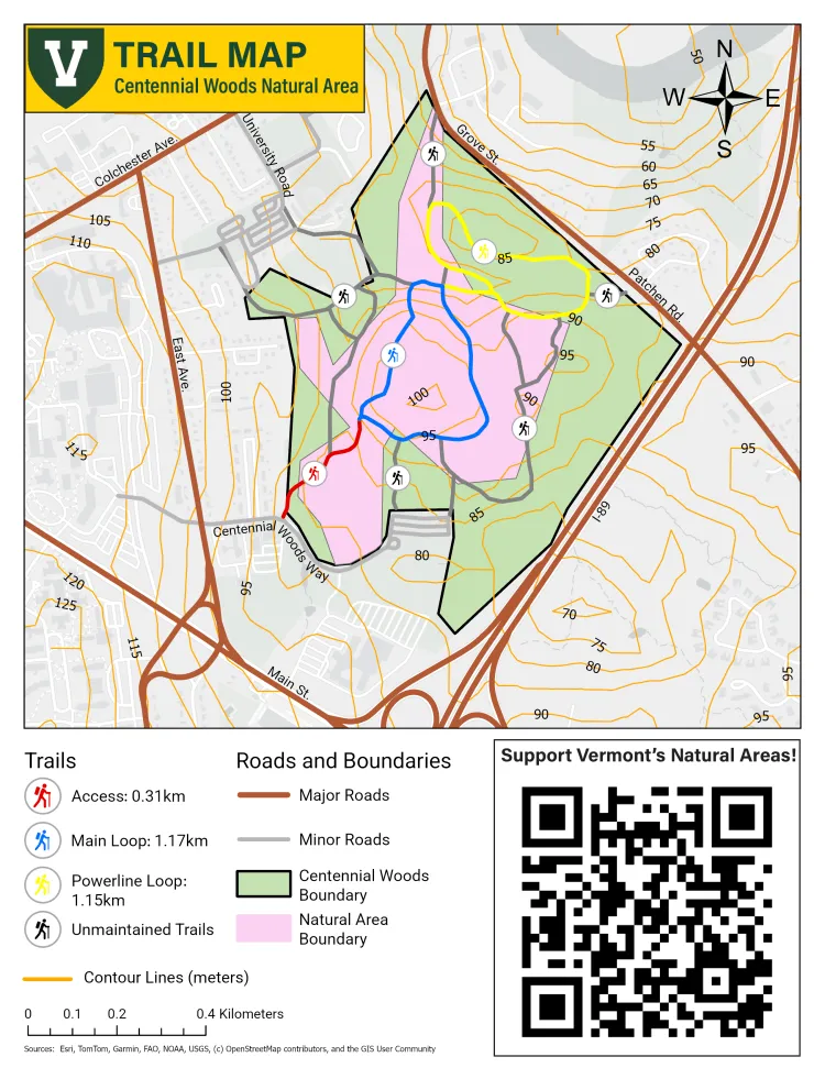 Centennial Woods Trail Map