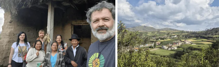 Researchers in Ecuador as part of the SYMPHONY project.