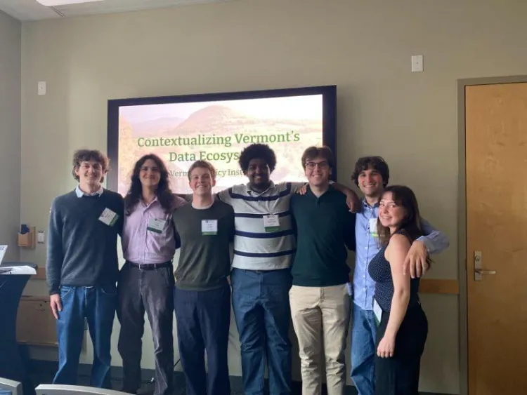 VPI Students pose together after a presentation