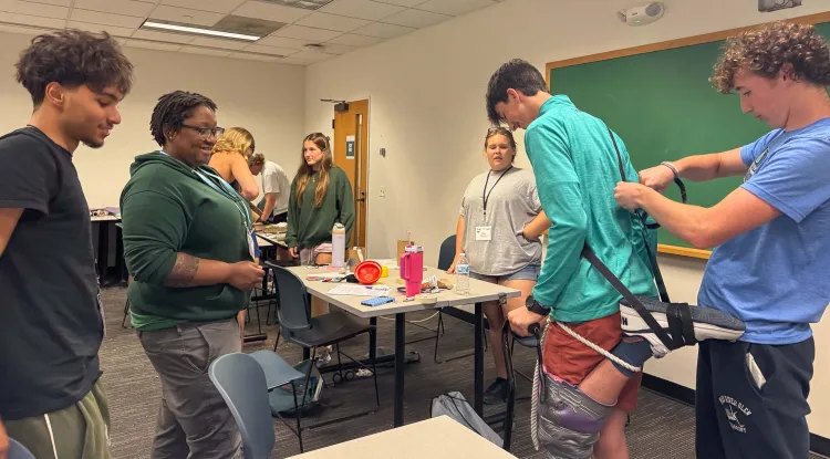 students in a medical class