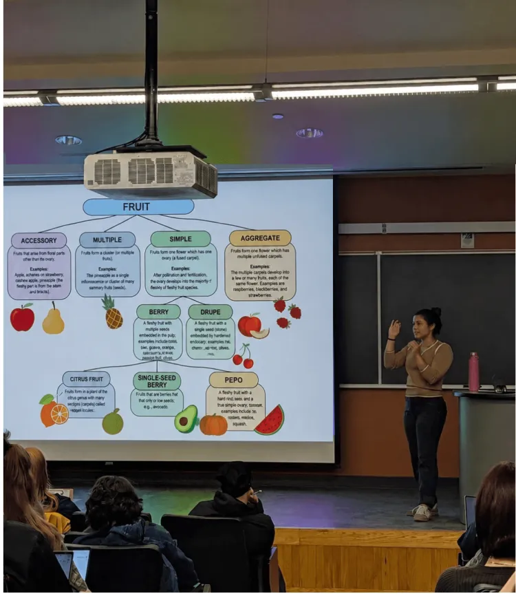 Woman teaching in a classroom