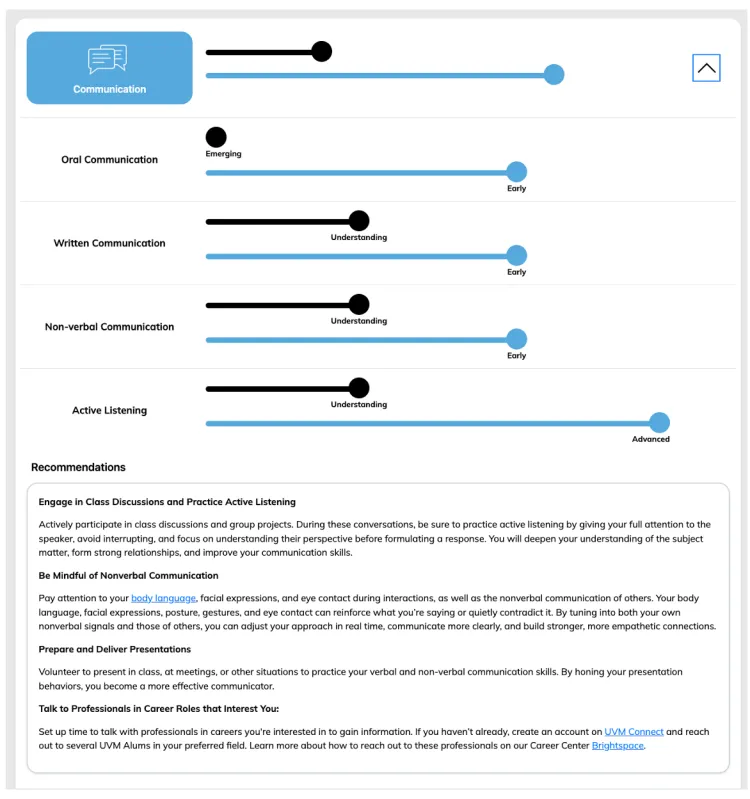 Example competency assessment