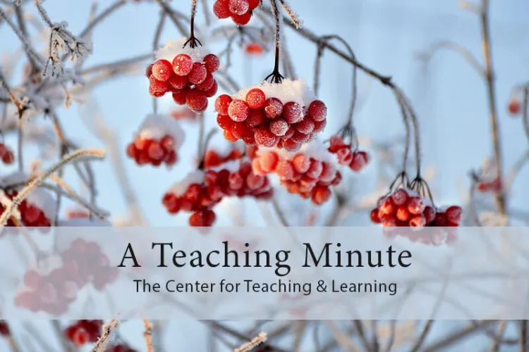 A Teaching Minute