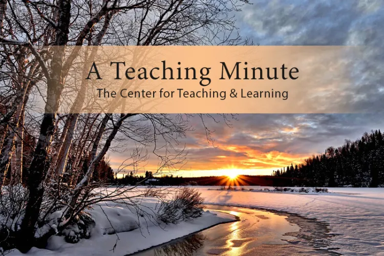 A Teaching Minute