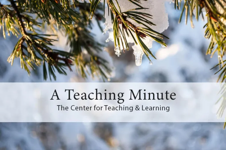 A Teaching Minute