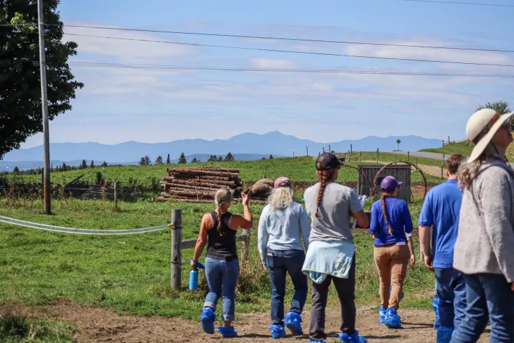 farm tour guests