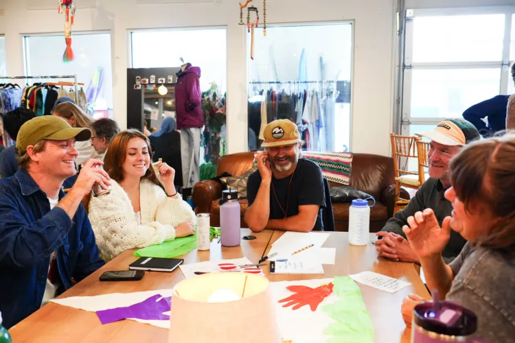 Participants at the 2026 See Change event brainstorm around a table