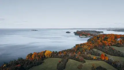 lake champlain and the coastline