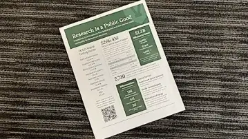 a photo of a one-sheet flyer