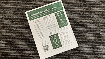 a photo of a one-sheet flyer