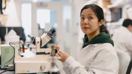 person working in a research lab