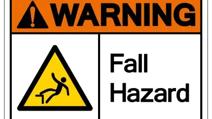 Fall Hazard Sign
