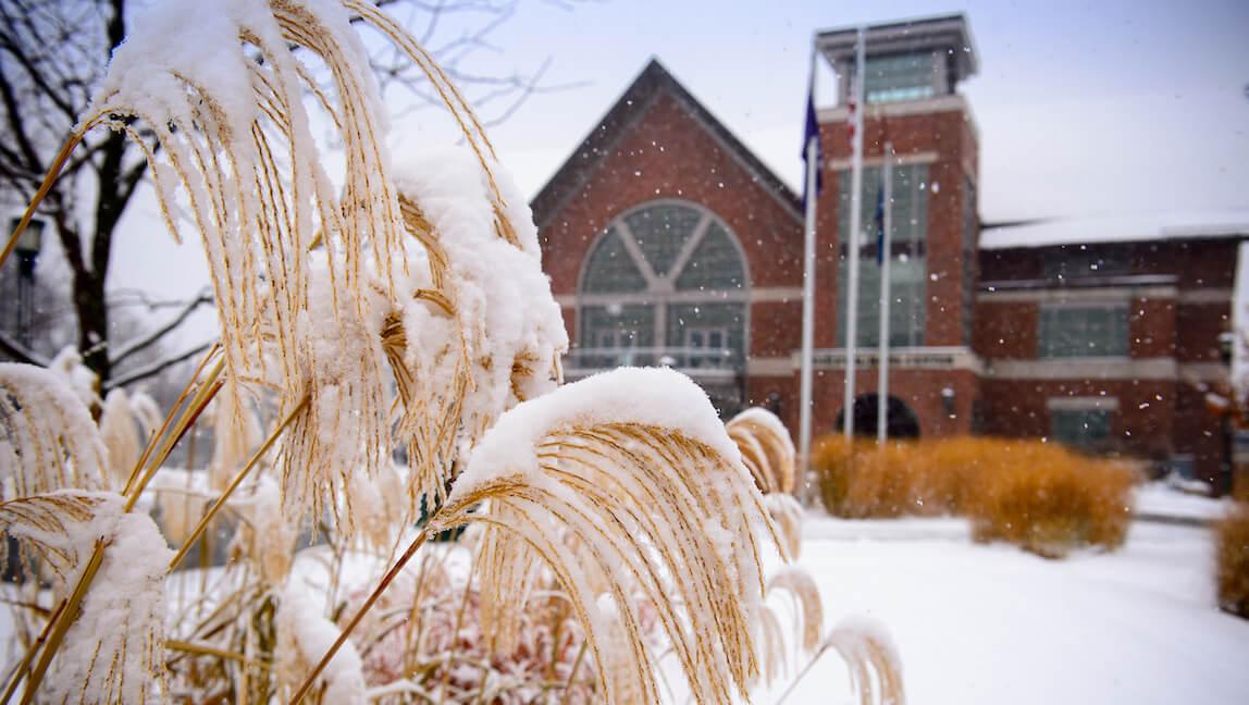 First snow at UVM