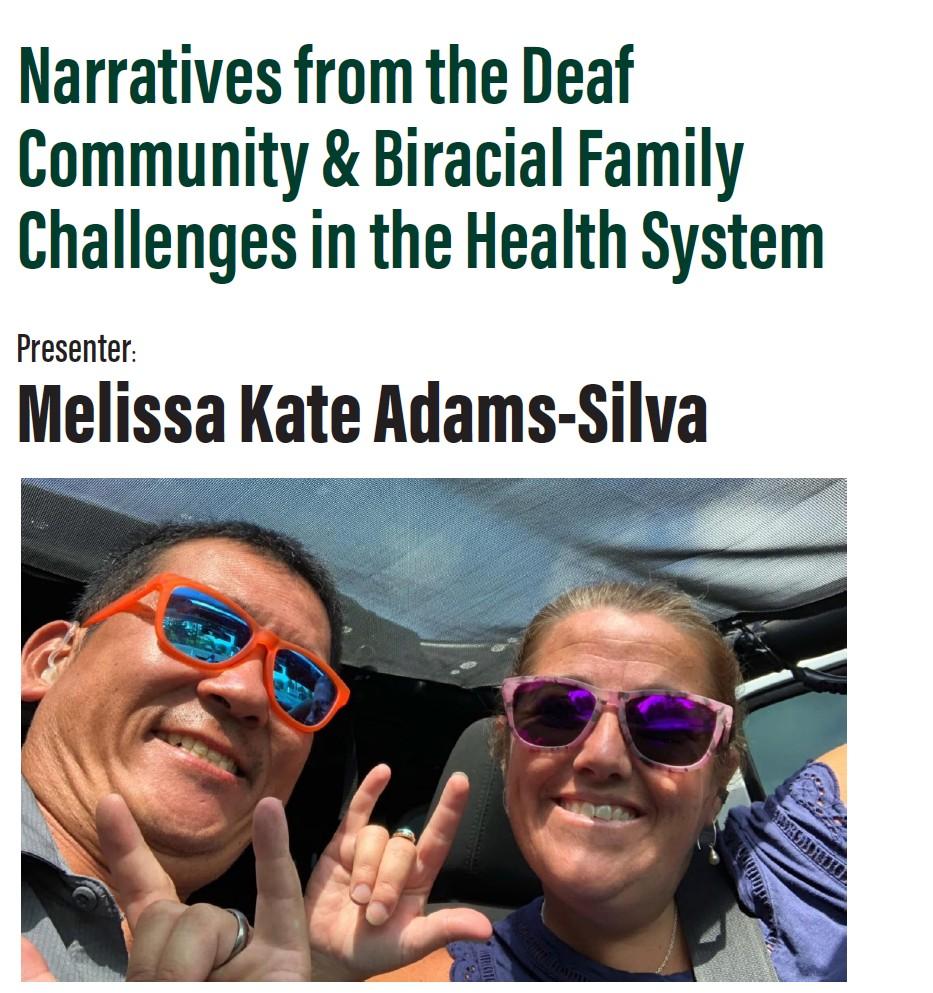 Melissa Kate Adams-Silva (right) with her husband