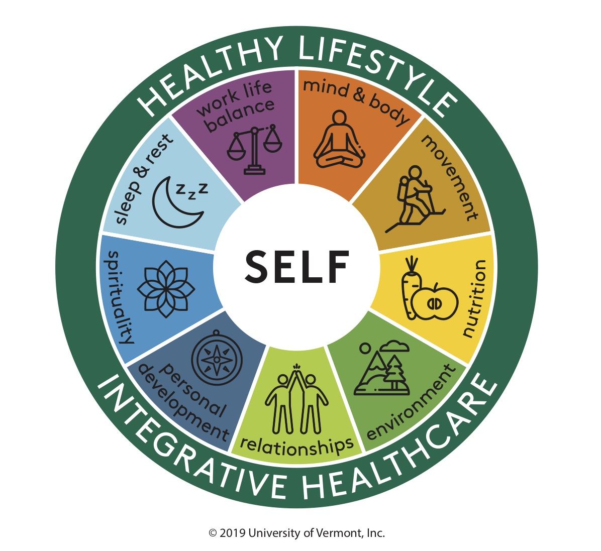 integrative wheel of health