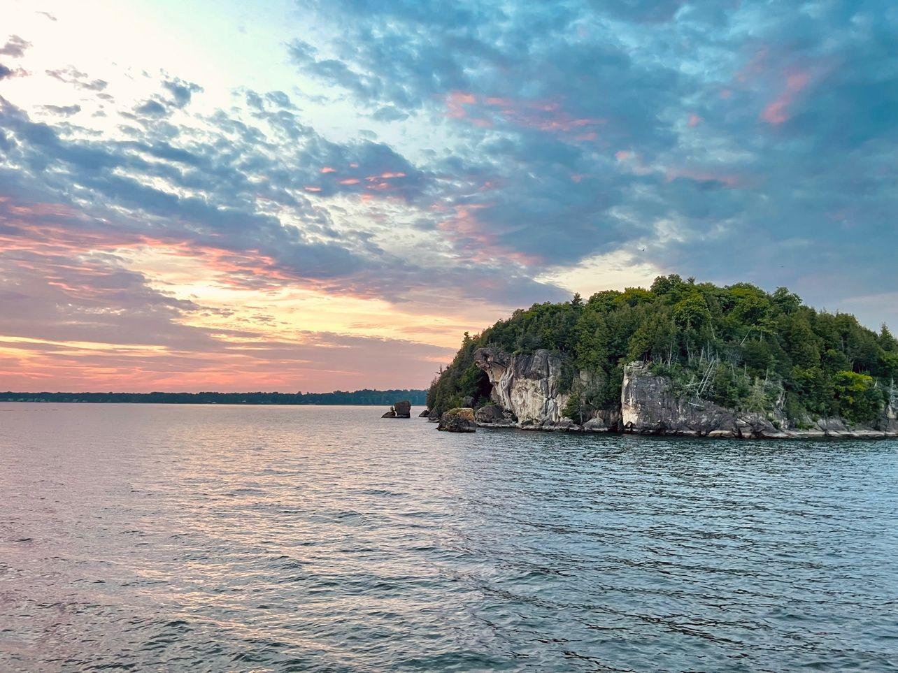 Sunset over Lake Champlain