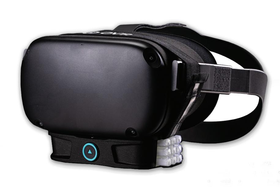 Virtual reality headset and scent chamber from OVR Technology