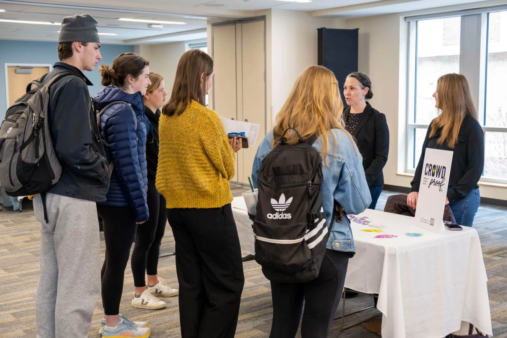 Students meet with employers at the inaugural Careers in Marketing event April 4, 2023