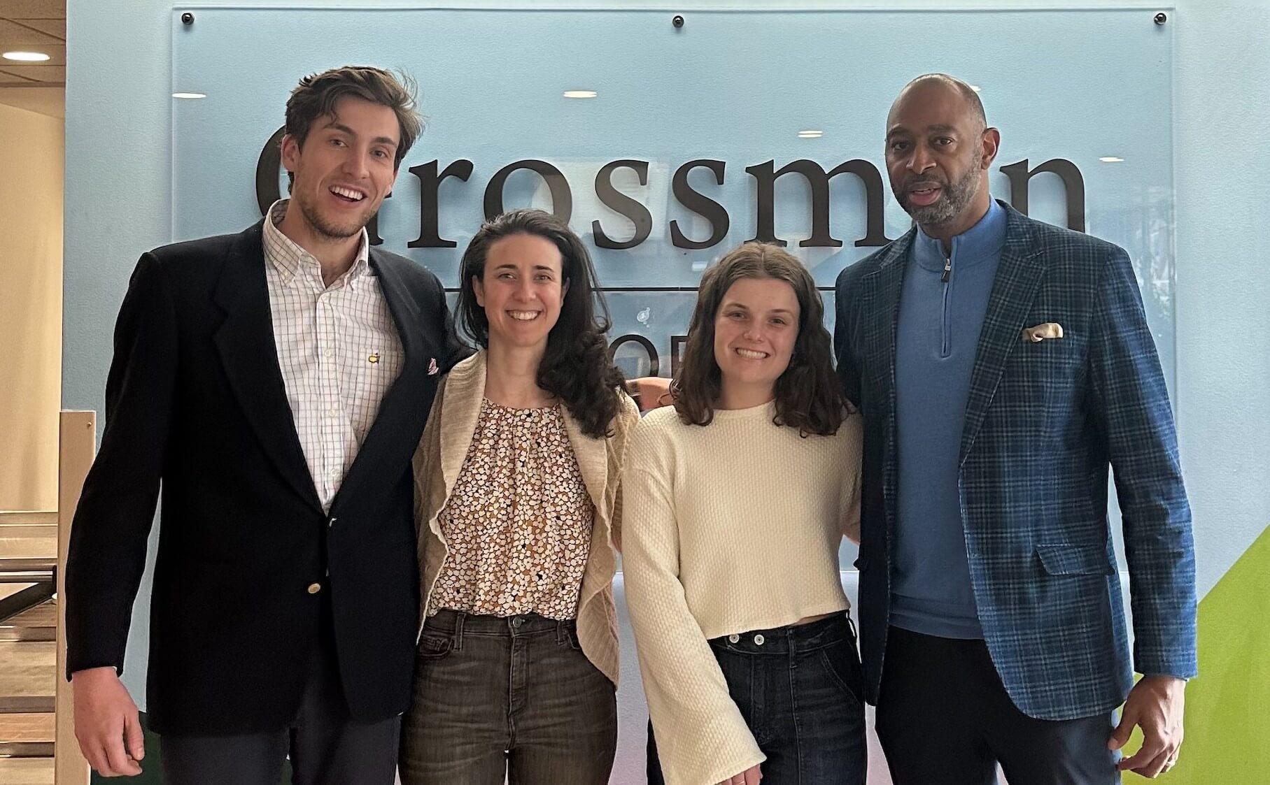 SI-MBA Innovator in Residence Roger McClendon poses with SI-MBA students