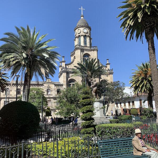 A South American church exterior.