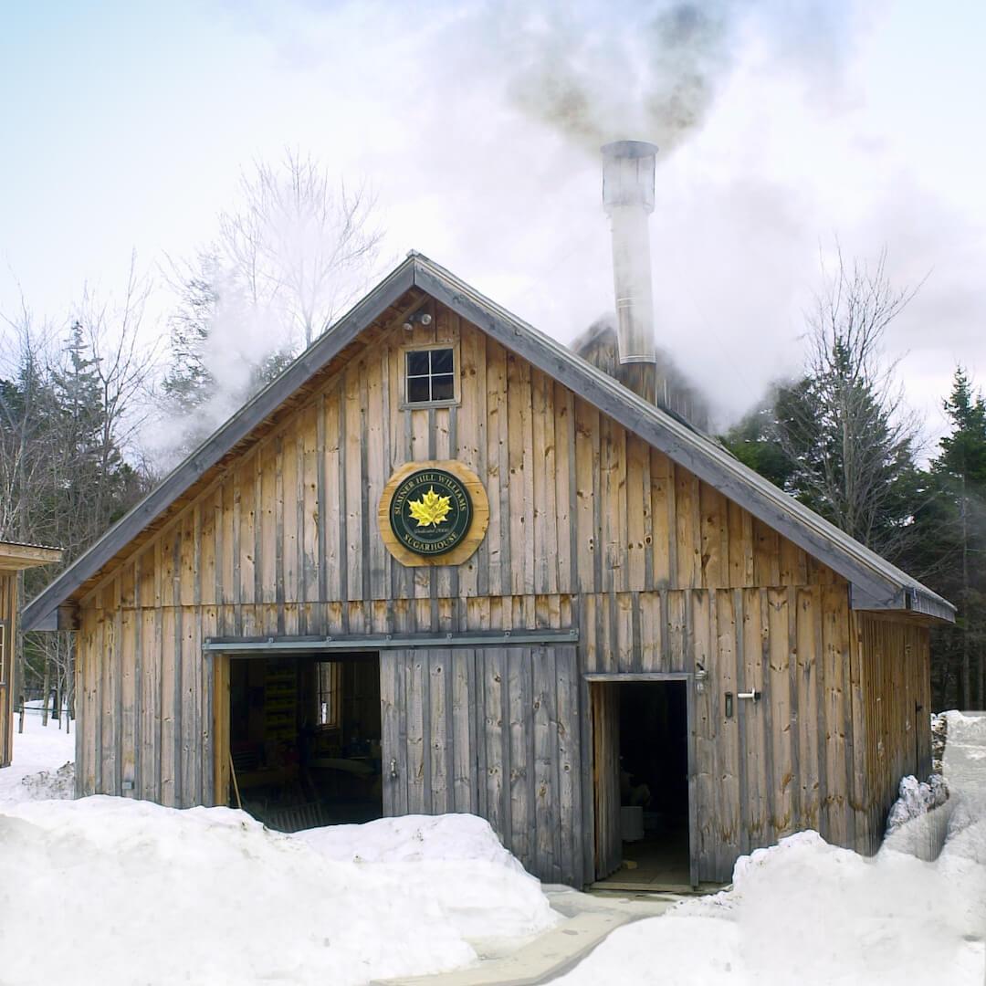 Sugarhouse in winter.